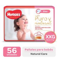 Pañales Huggies Natural Care Ellas XXG Pack x 56 u