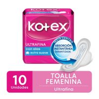 Toallas Femeninas Ultrafinas Kotex X 10 U.
