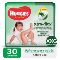 Pañales Huggies Active Sec XXG Ultra x 30 u