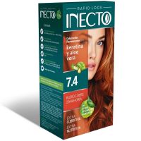 TINTURA KIT INECTO Rapid look 7.4 rubio cobre zanahoria