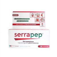 Suplemento Serrapep x 30 cápsulas vegetales gastrorresistentes
