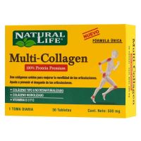 Natural Life Multi Collagen Colágeno Tipo Ii 30 Comprimidos