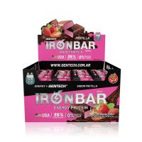 Barra Gentech Iron Bar sabor frutilla x 20 u