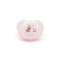 Chupete Rosa Curvado 0-6 m