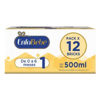 Leche Infantil Líquida Enfabebé Etapa 1 x 12 u de 500 ml