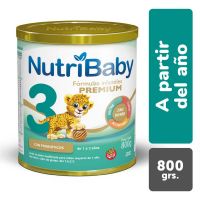 Nutribaby 3 Premium Leche 1 A 3 Años Lata X 800g