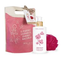Box Felicidad Orquidea Imperial Jabon Liquido + Esponja + Bolsita Eco