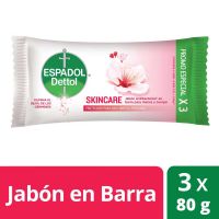 Jabón de tocador Espadol SKINCARE 80gr x 3u