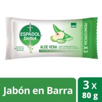 Jabón de tocador Espadol ALOE VERA 80gr x 3u