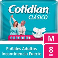 Pañales Adulto Cotidian Clásico Talle M x 8 u