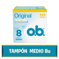 Tampones OB Original Medio x 8 unidades