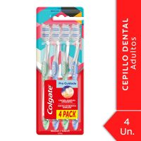 Cepillo Dental Colgate Pro Cuidado Suave 4 Unidades