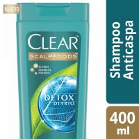 Shampoo Anticaspa Clear DETOX DIARIO 400 ML