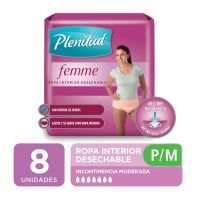 Ropa Interior Plenitud Femme Incontinencia Moderada P/M x 8 uni