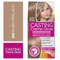 Tintura sin amoniaco Casting Creme Gloss de L'Oréal París 810 rubio aperlado x 45 GR