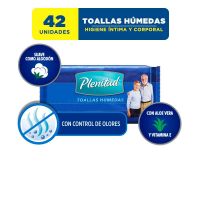 Toallas Húmedas Plenitud Cuidado del Adulto x 42 u