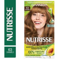 Kit completo de coloración permanente Nutrisse Clásico Tono 63 Caramelo x 45 gr