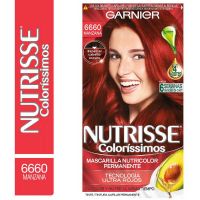 Kit completo de coloración permanente Nutrisse Colorissimos Tono 6660 Manzana x 45 gr