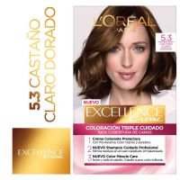 Tintura permanente Excellence Creme de L'Oréal París 53 castaño claro dorado x 47 GR