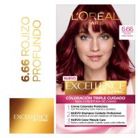 Tintura permanente Excellence Creme de L'Oréal París 666 rojo cereza intenso x 47 GR