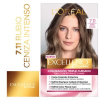 Tintura permanente Excellence Creme 711 rubio ceniza profundo x 47 gr