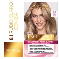 Tintura permanente Excellence Creme de L'Oréal París 81 rubio claro ceniza x 47 GR