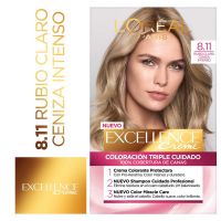 Tintura permanente Excellence Creme de L'Oréal París 811 rubio claro ceniza profundo x 47 GR