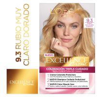 Tintura permanente Excellence Creme de L'Oréal París 93 rubio muy claro dorado x 47 GR