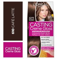 Tintura sin amoniaco Casting Creme Gloss 610 Café Latte x 45 gr