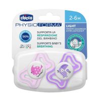 Chupete Chicco PhysioLight 2-6m Rosa 2 u