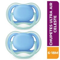 Chupete Ultra Air Philips AVENT Liso (6-18m) x2 SCF244/22