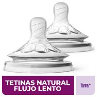 Tetina Natural Philips AVENT Flujo Lento - 1 y 2 Meses SCF042/27