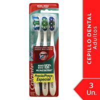 Cepillo Dental Colgate 360º Original Medio 3 Unidades
