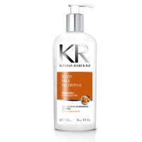 Body Milk con dosificador Karina Rabolini hidratación y nutrición para pieles secas con Aceite de Almendras x 300 ml