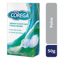 Adhesivo para Prótesis Dentales Ultra Corega Polvo 50 gr.