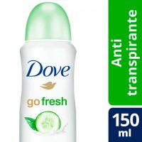 Desodorante Antitranspirante Dove Pepino y Té Verde en Aerosol 150 ML