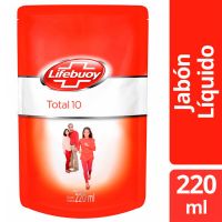 Jabón Líquido Antibacterial Lifebuoy Total 10 220 ml Doypack