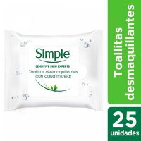 Toallitas Desmaquillante Facial Micelar x 25 un