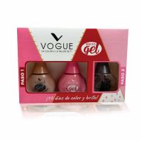 Caja Fiestas Vogue x 3 Esmaltes Gel
