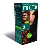 Kit Rapid Coloracion Permanente con Keratina y Aloe Vera 3 Castaño Oscuro