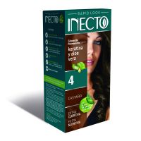 Kit Rapid Coloracion Permanente con Keratina y Aloe Vera 4 Castaño