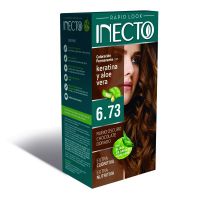 Kit Rapid Coloracion Permanente con Keratina y Aloe Vera 6.73 Rubio Oscuro Chocolate Dorado