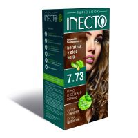 Kit Rapid Coloracion Permanente con Keratina y Aloe Vera 7.73 Rubio Chocolate Dorado