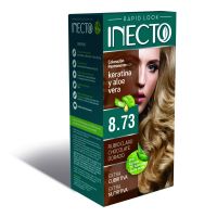 Kit Rapid Coloracion Permanente con Keratina y Aloe Vera 8.73 Rubio claro chocolate dorado