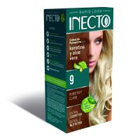 Kit Rapid Coloracion Permanente con Keratina y Aloe Vera 9 Rubio Muy Claro