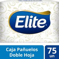 Pañuelos Descartables Elite Doble Hoja Box Individual 75 un