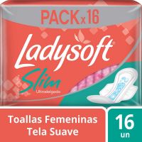 Toallas Femeninas Ladysoft Slim Suave 16 un