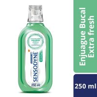 Sensodyne Extra Fresh Enjuague Bucal para dientes sensibles Aliento Fresco, 250 ml