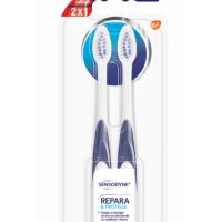 Sensodyne Repara Y Protege Cepillo Dental Cerdas Suaves Protección para dientes sensibles y encías 2x1, Suave