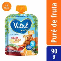 Pure de Fruta Manzana-Mango-Naranja-Zanahoria x 90 Gr